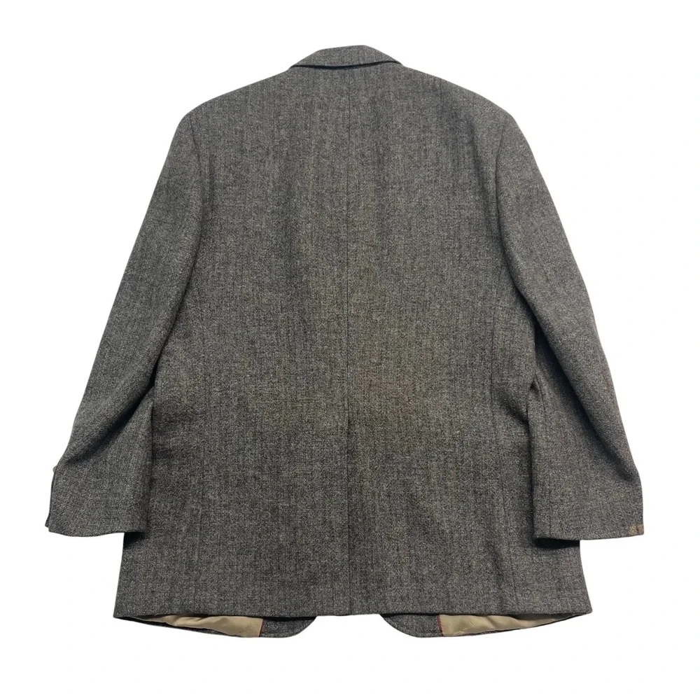 vtg Racquet Club Marx Tweed 44R Gray Pink Stripe Blazer Jacket Sport Coat USA